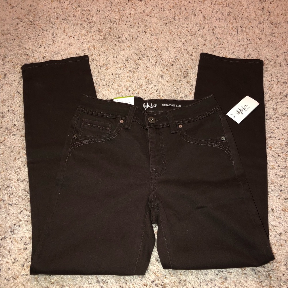 NWT Style & Co. Brown High Rise Jeans